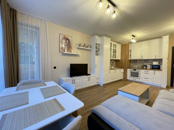 Елегантен тристаен апартамент под наем с паркомясто в нова сграда ж.к. Симеоново